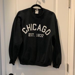 Black Chicago Sweatshirt